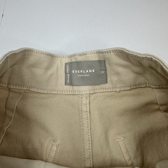 Everlane‎ Women Cream The Organic Cotton Straight Leg 2 Luxury Pant 4/W27/L25.75 - Picture 5 of 12